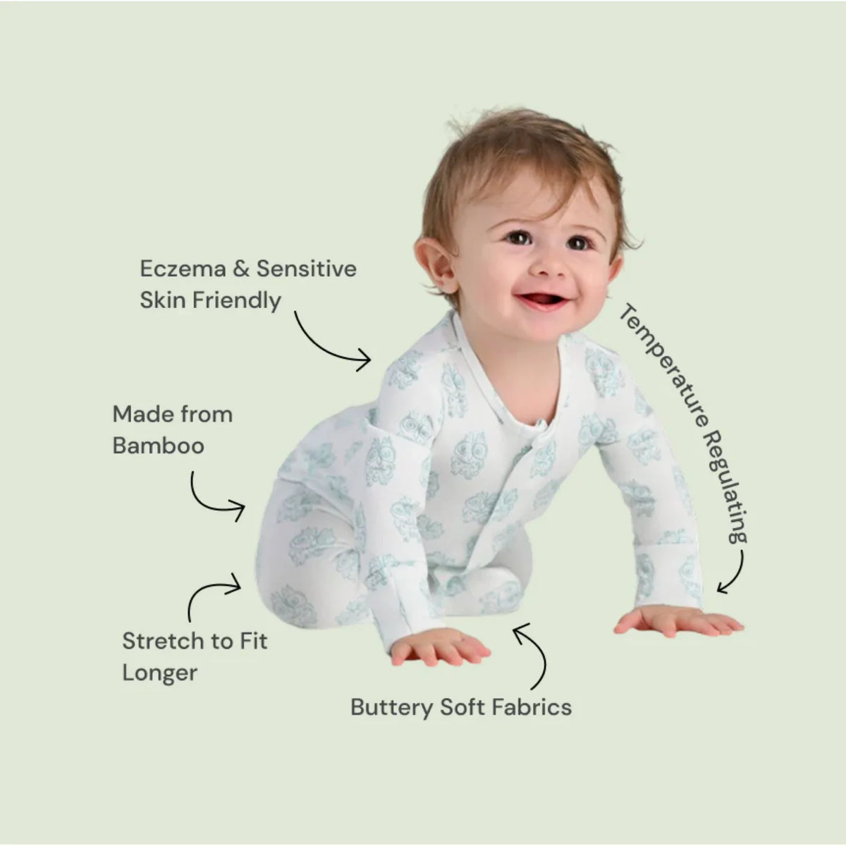 Magnetic Rabbit Pyjama Sleepsuit