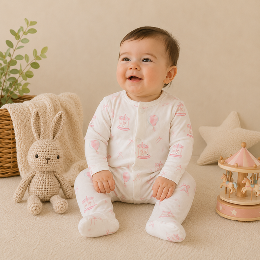 Bamboo Carousel Pyjama Sleepsuit