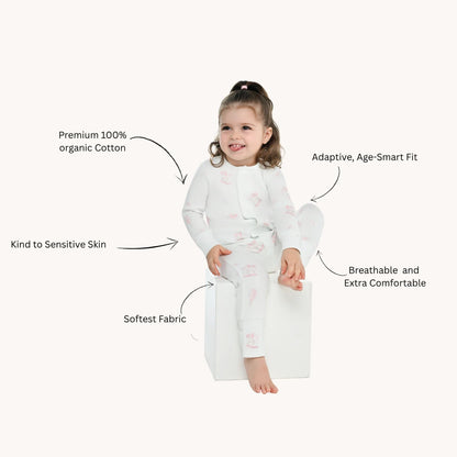 Magnetic Rabbit Pyjama Sleepsuit