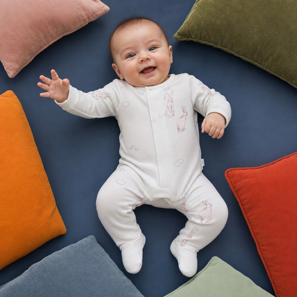 Magnetic Rabbit Pyjama Sleepsuit